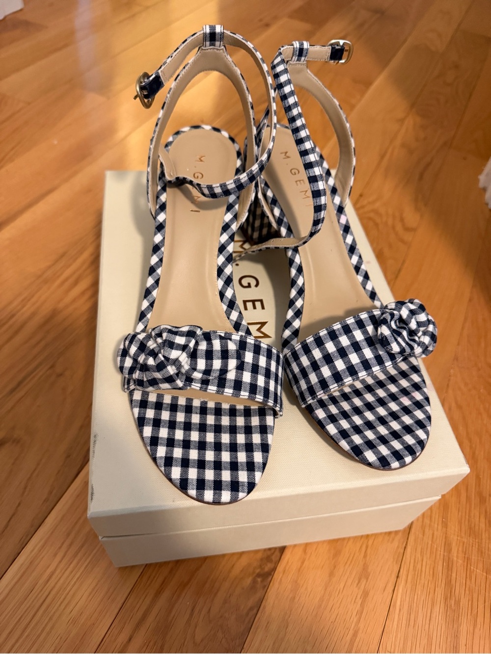 M Gemi x Draper James Risata Gingham Sandals